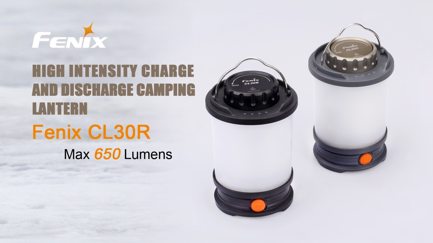 Fenix CL30R Rechargeable Camping Lantern 650 Lumens