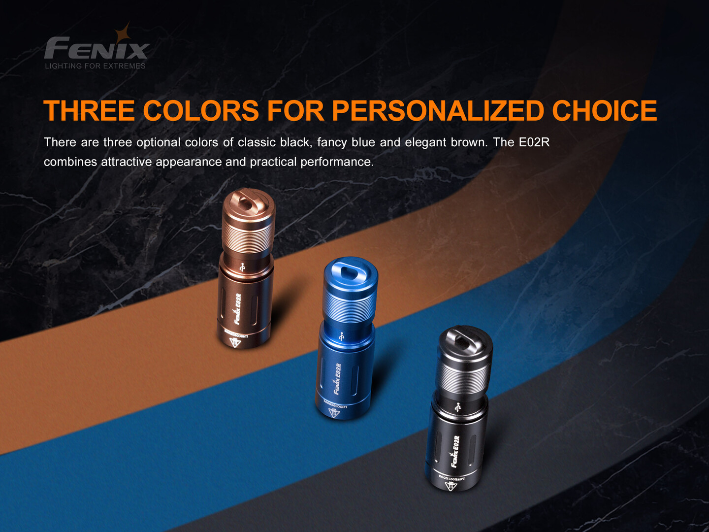 Fenix E02R Keychain Flashlight 200 Lumens