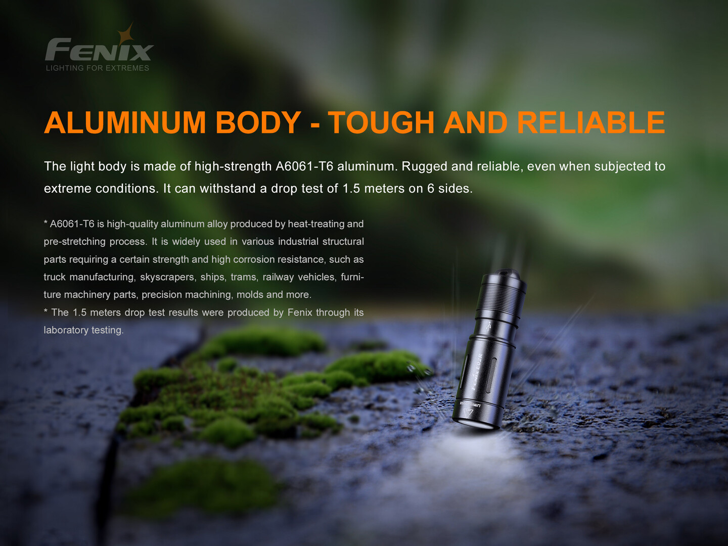 Fenix E02R Keychain Flashlight 200 Lumens