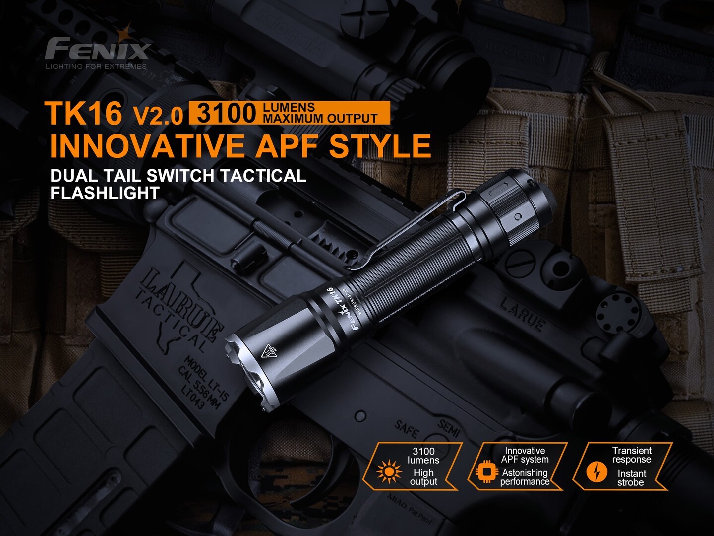 Fenix TK16 v2.0 Tactical Flashlight 3100 Lumens