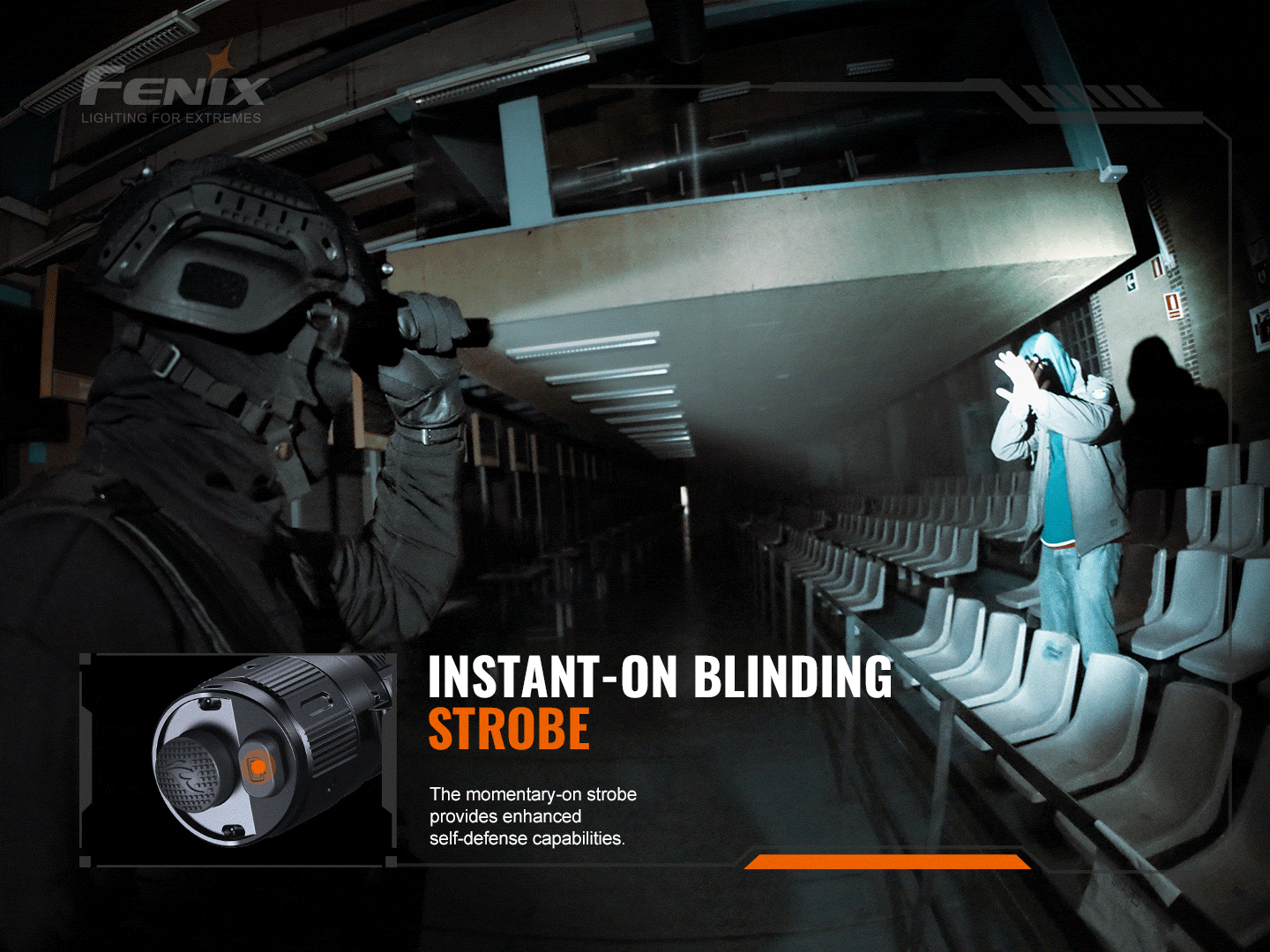 Fenix TK20R V2.0 Rechargeable Tactical Flashlight 3000 Lumens