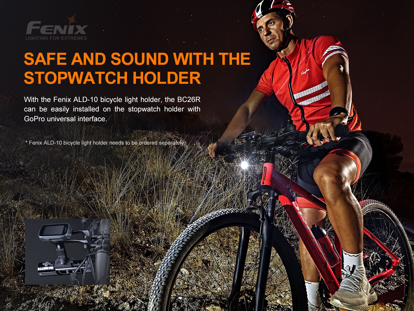 Fenix BC26R Rechargeable Bicycle Light 1600 Lumens