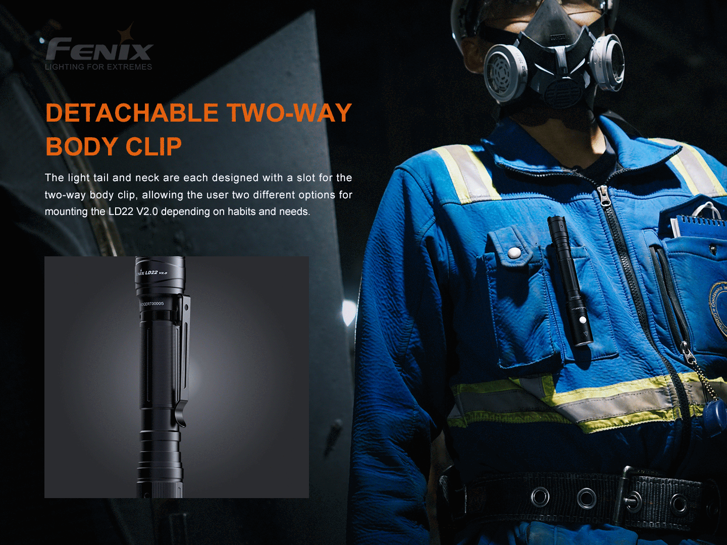 Fenix LD22 V2.0 Rechargeable Flashlight 800 Lumens