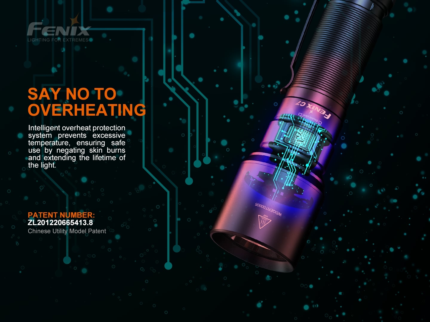 Fenix C7 Rechargeable Work Flashlight 3000 Lumens