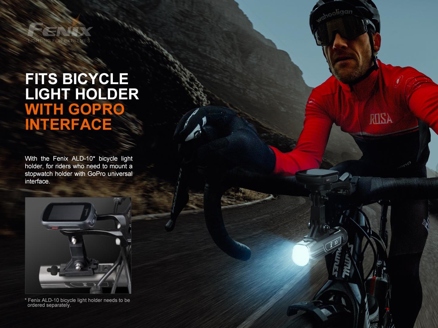 Fenix BC21R V3.0 Rechargeable Front Bicycle Light 1200 Lumens