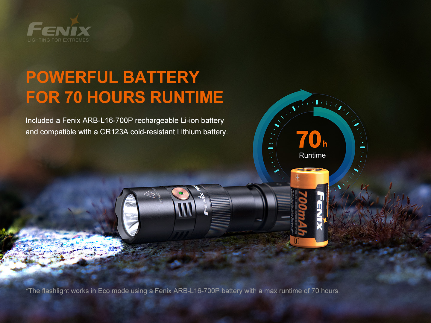 Fenix PD25R Rechargeable EDC Flashlight 800 Lumens