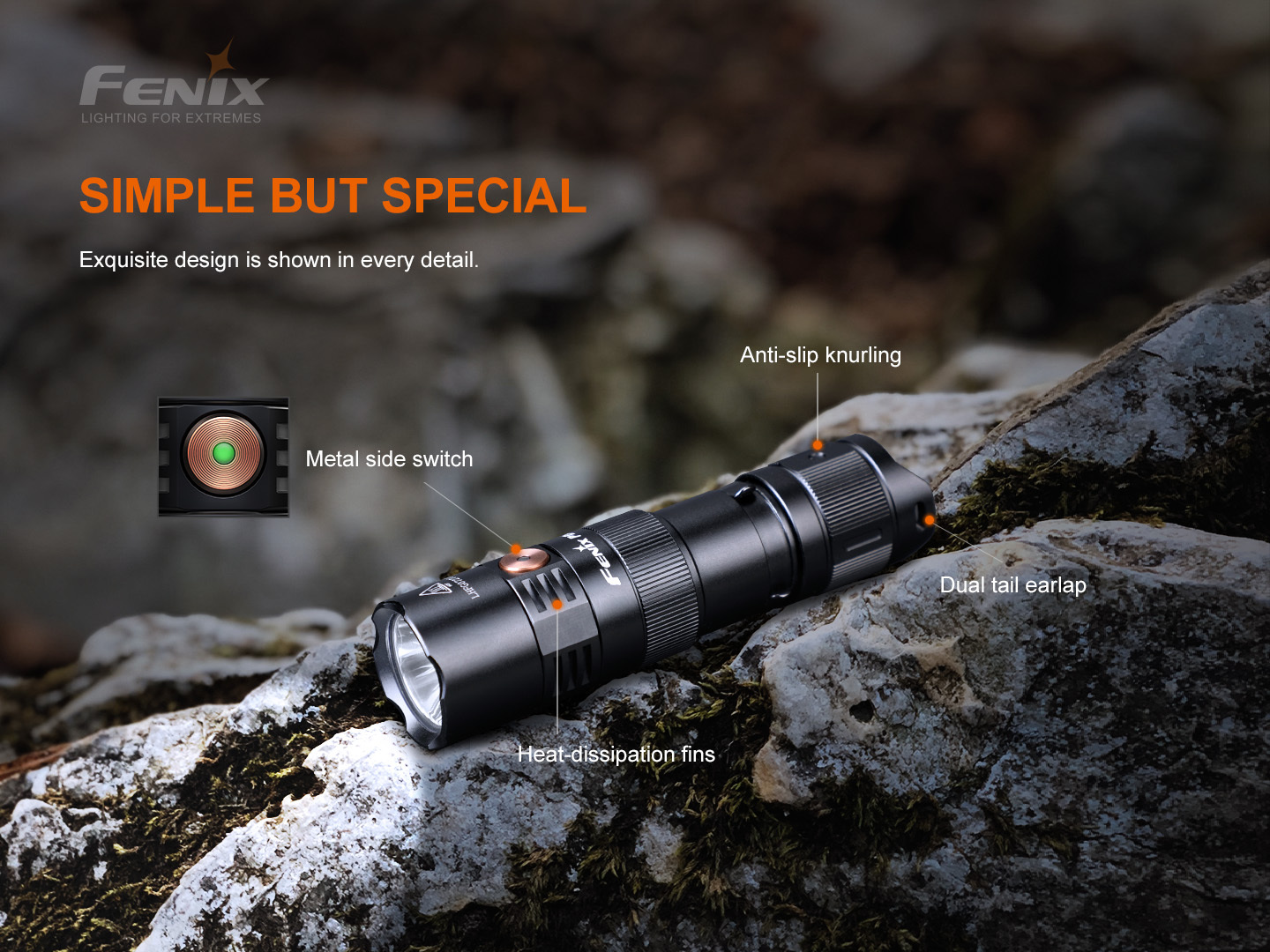 Fenix PD25R Rechargeable EDC Flashlight 800 Lumens