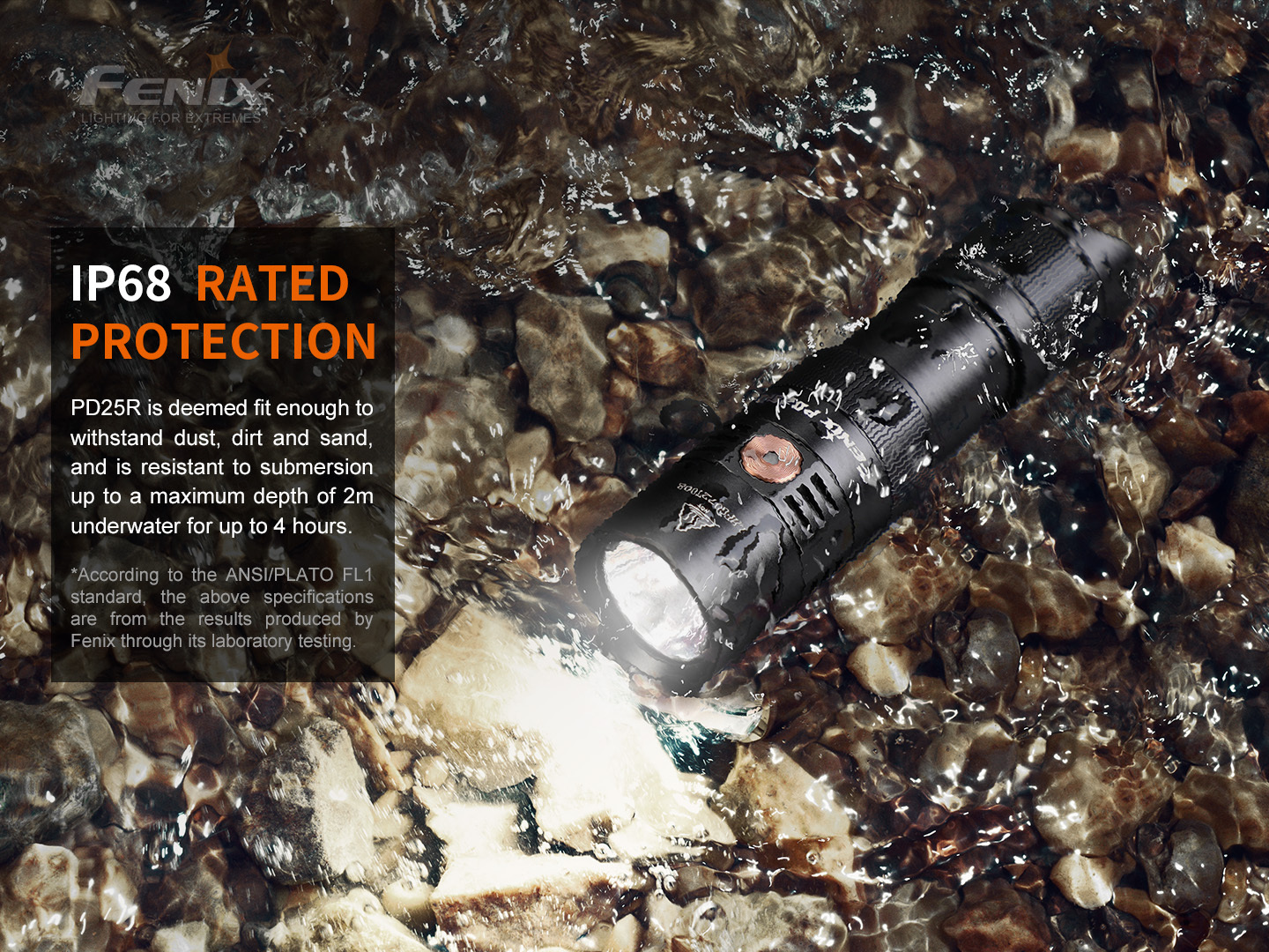 Fenix PD25R Rechargeable EDC Flashlight 800 Lumens