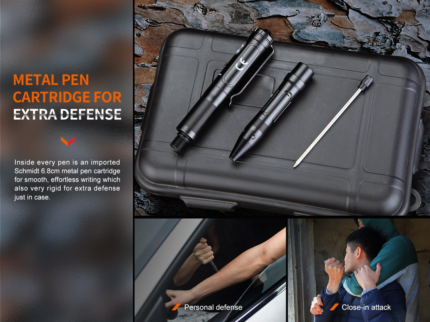 Fenix T6 Rechargeable Automatic Contractive Tactical Pen 80 Lumens