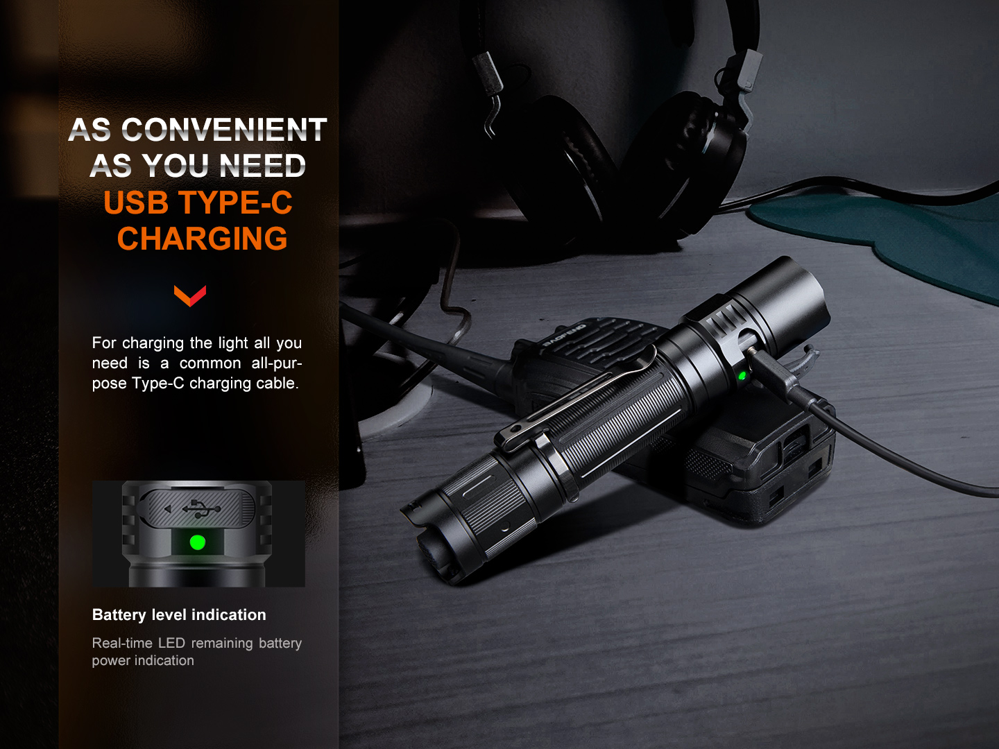 Fenix PD35R Rechargeable Flashlight 1700 Lumens