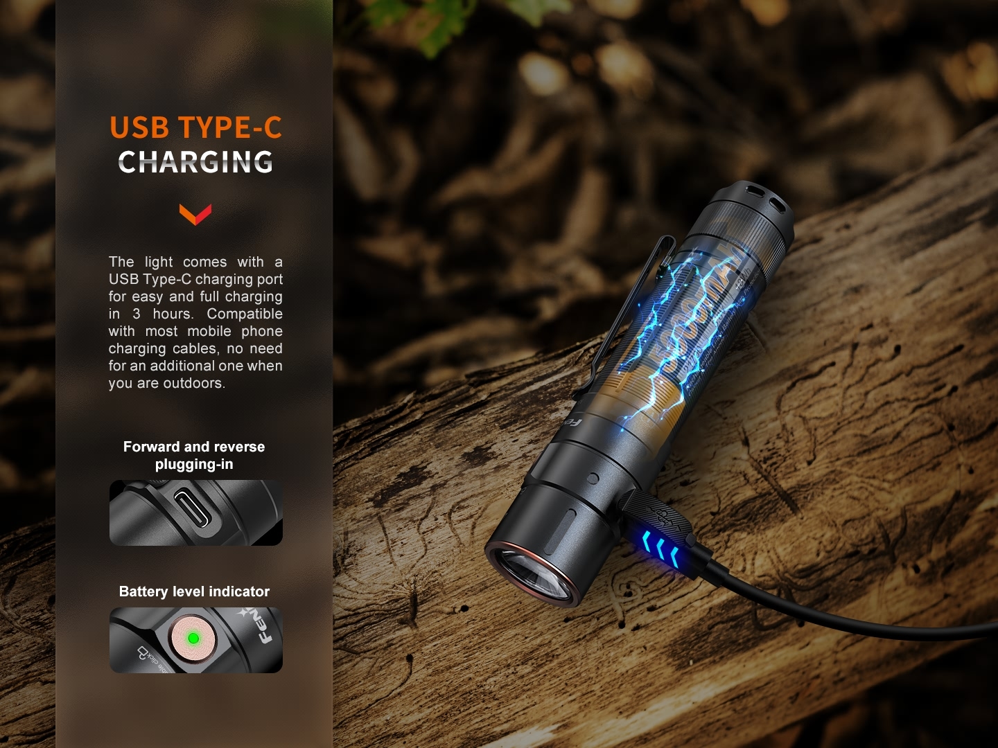 Fenix E35R Rechargeable Flashlight 3100 Lumens