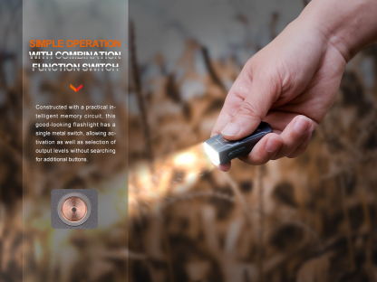 Fenix E03R V2.0 Rechargeable Keychain Flashlight 500 Lumens