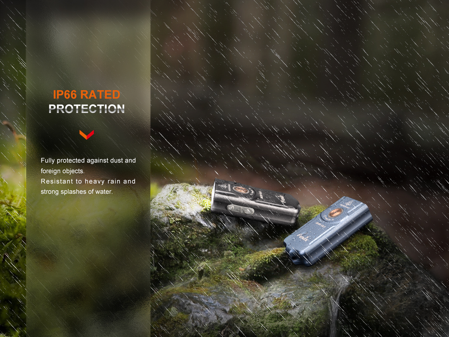 Fenix E03R V2.0 Rechargeable Keychain Flashlight 500 Lumens