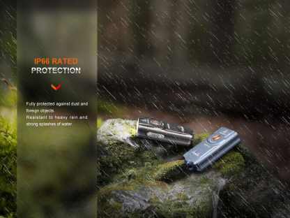 Fenix E03R V2.0 Rechargeable Keychain Flashlight 500 Lumens