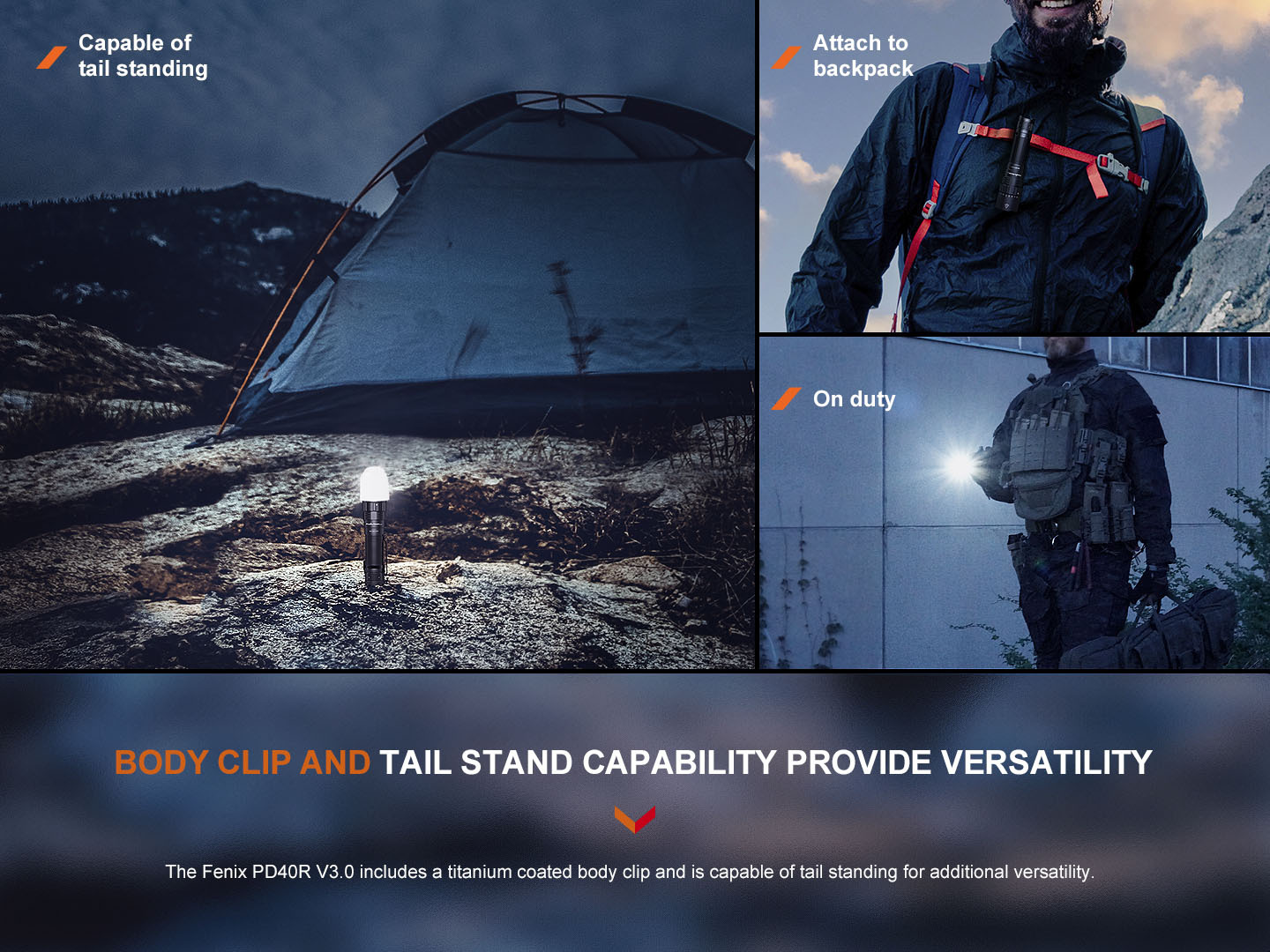 Fenix PD40R V3.0 Rechargeable Flashlight 3000 Lumens