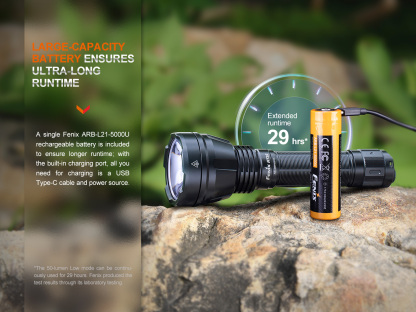 Fenix HT32 Rechargeable Outdoor Hunting Flashlight 2500 Lumens