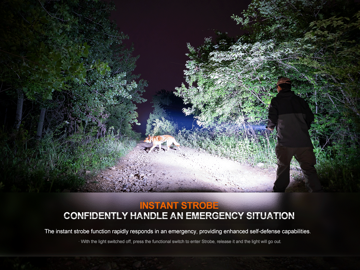 Fenix HT32 Rechargeable Outdoor Hunting Flashlight 2500 Lumens