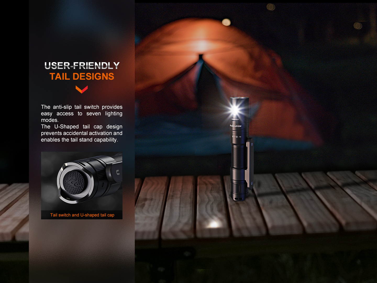 Fenix LD12R Rechargeable Flashlight 600 Lumens