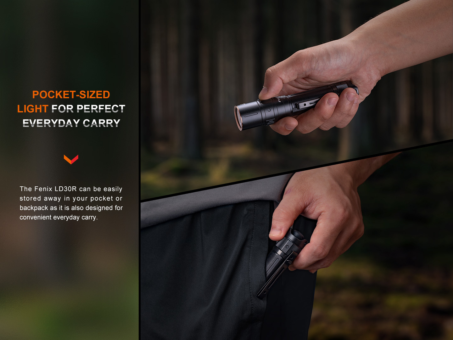 Fenix LD30R Rechargeable Flashlight 1700 Lumens