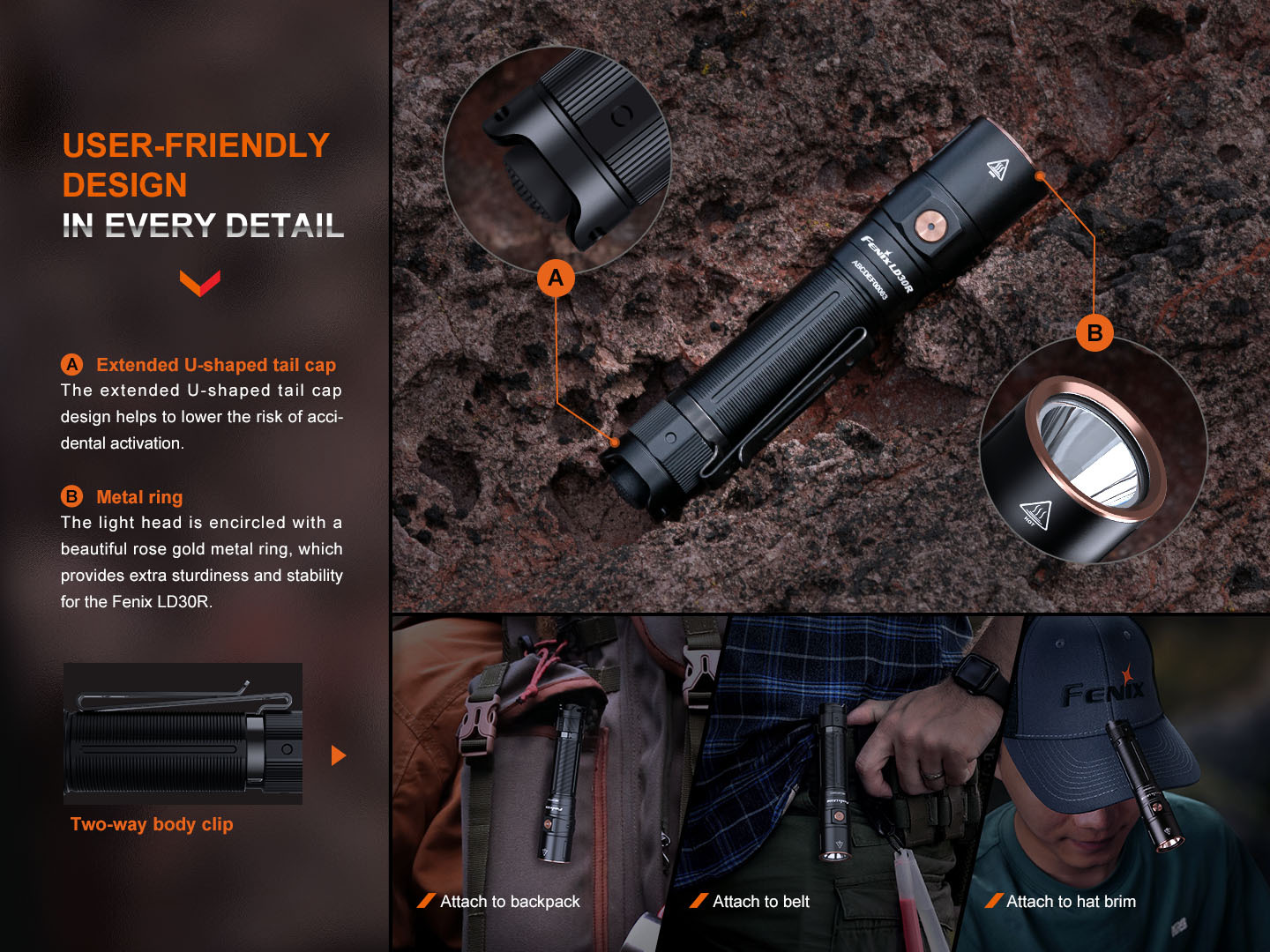 Fenix LD30R Rechargeable Flashlight 1700 Lumens