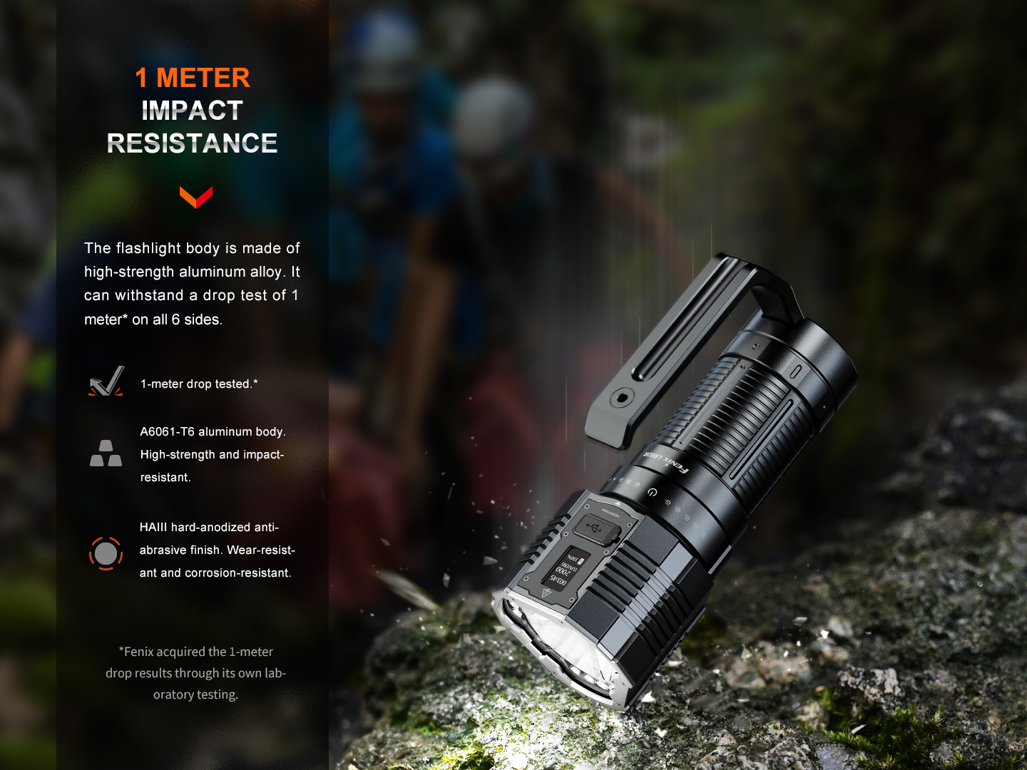 Fenix LR60R Rechargeable Searchlight Flashlight 21000 Lumens
