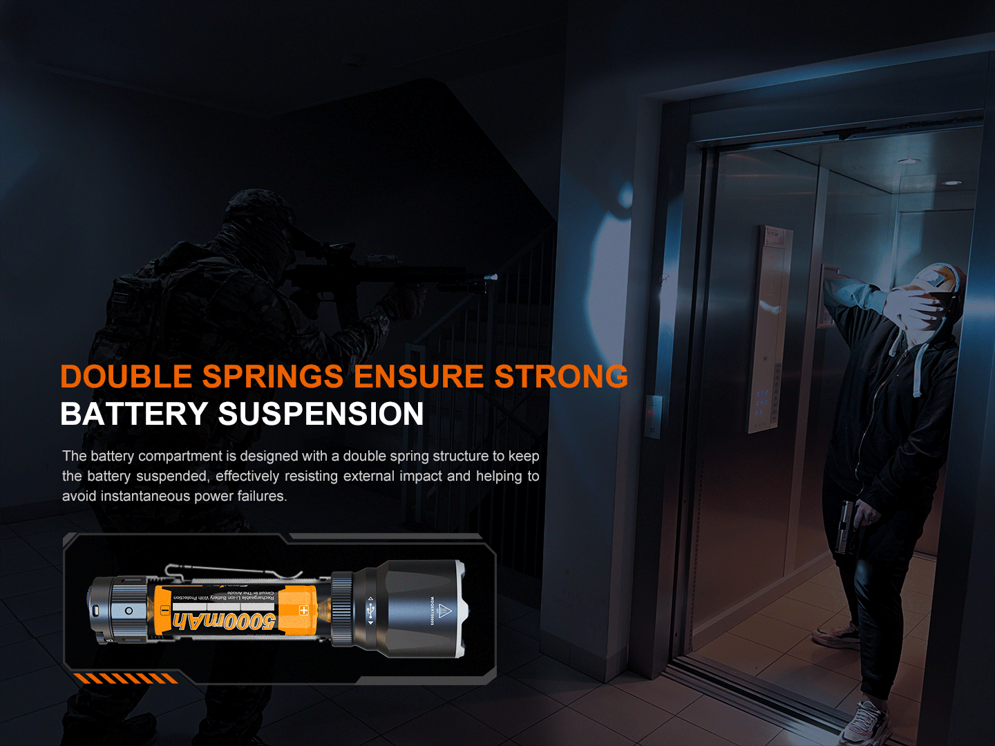 Fenix TK22R Rechargeable Flashlight 3200 Lumens