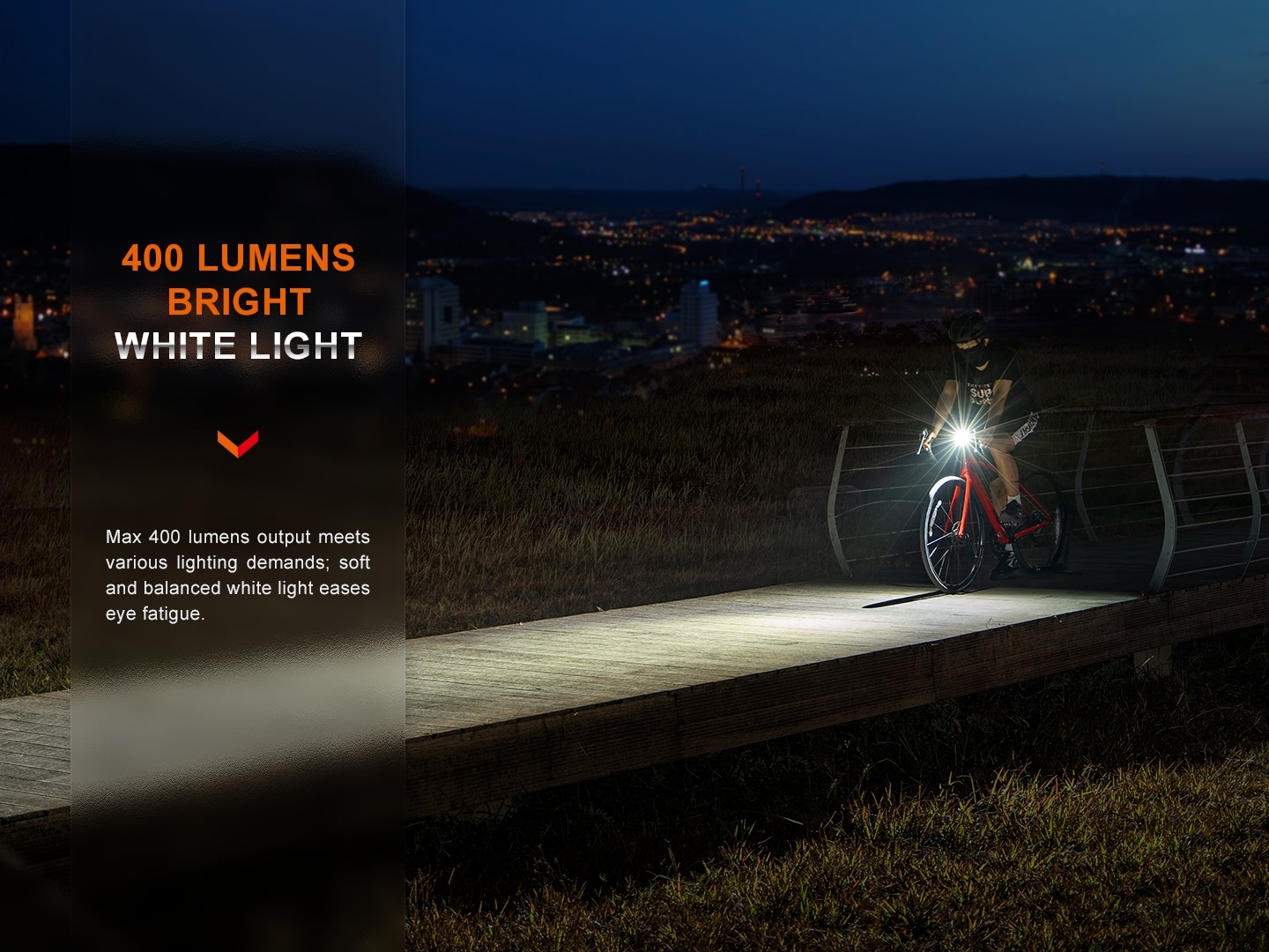 Fenix BC15R Lightweight Facula Line Bicycle Light 400 Lumens