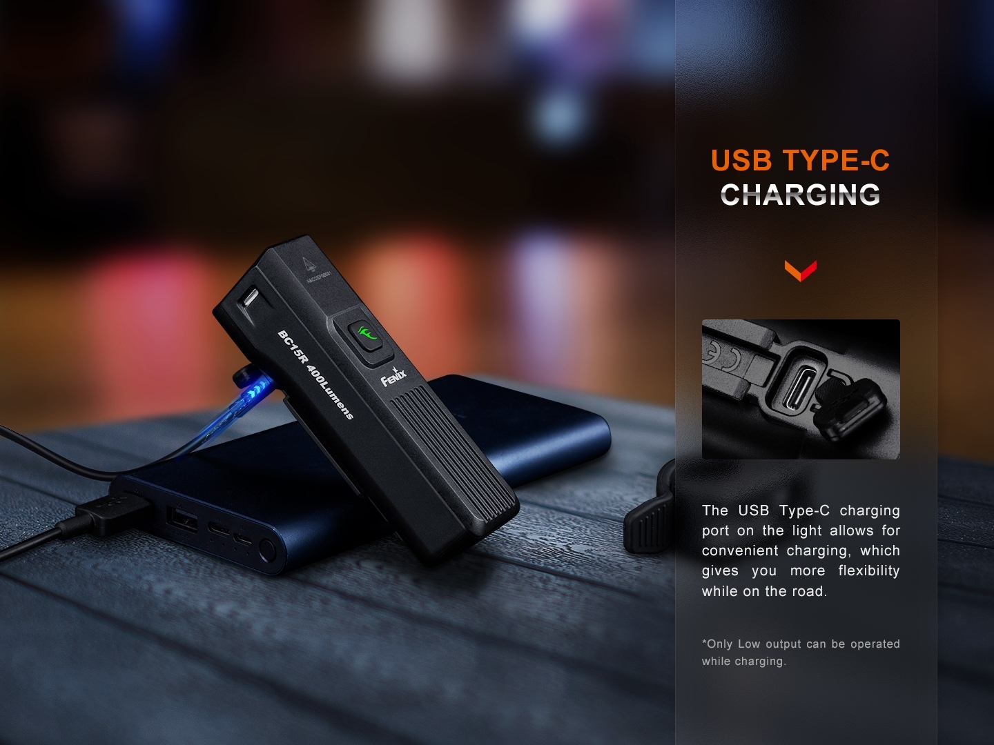 Fenix BC15R Lightweight Facula Line Bicycle Light 400 Lumens