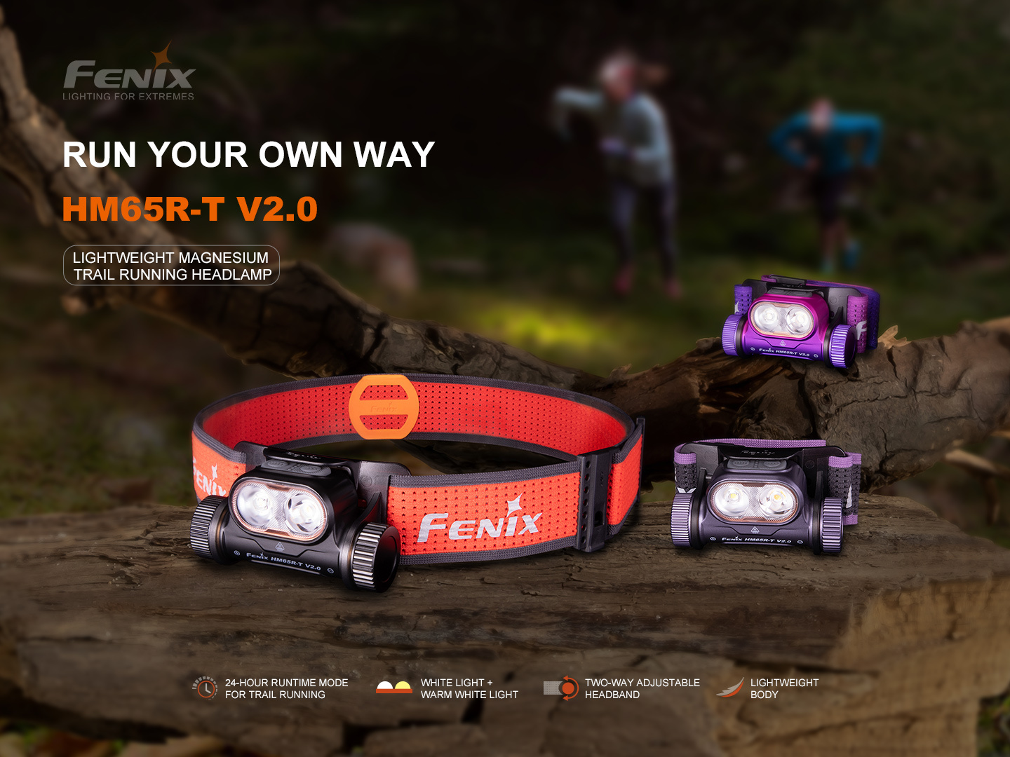 Fenix HM65R-T V2.0 Lightweight Rechargeable Headlamp 1600 Lumens