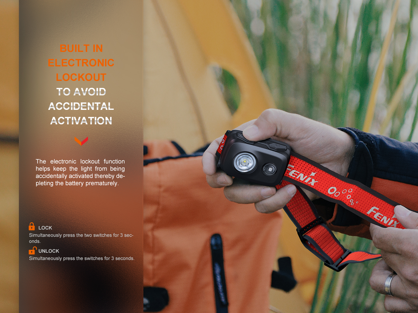 Fenix HL16 Lightweight Trail Running Headlamp 450 Lumens