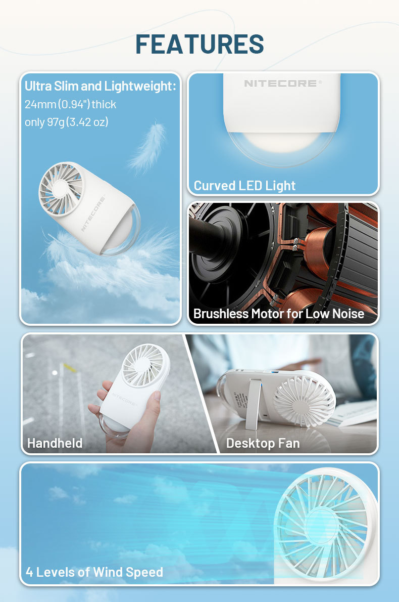 Nitecore NEF02 Multipurpose Pocket Fan