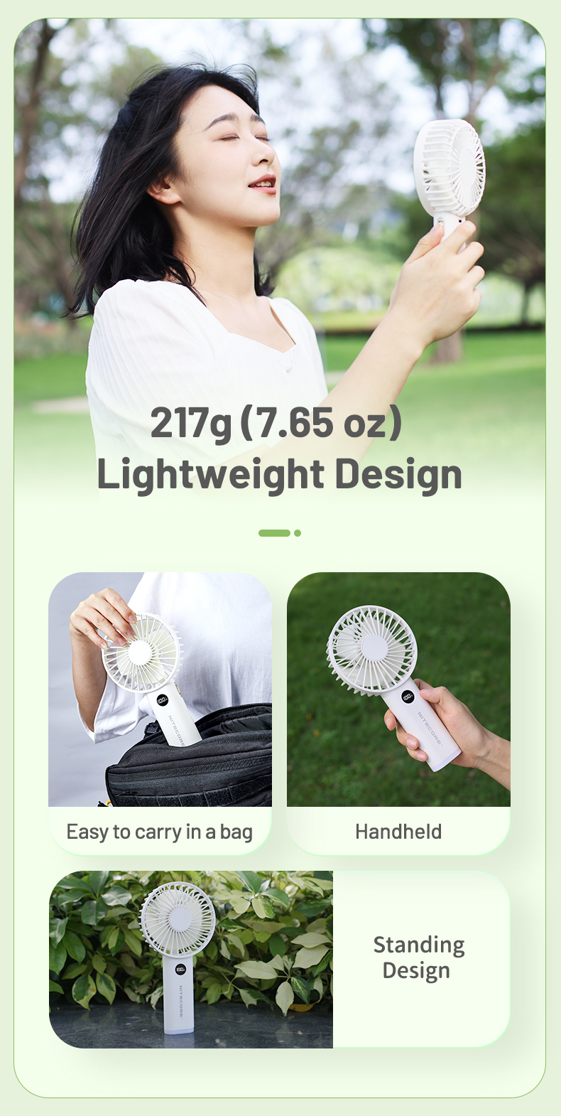 Nitecore NEF03 Multipurpose Handheld Fan