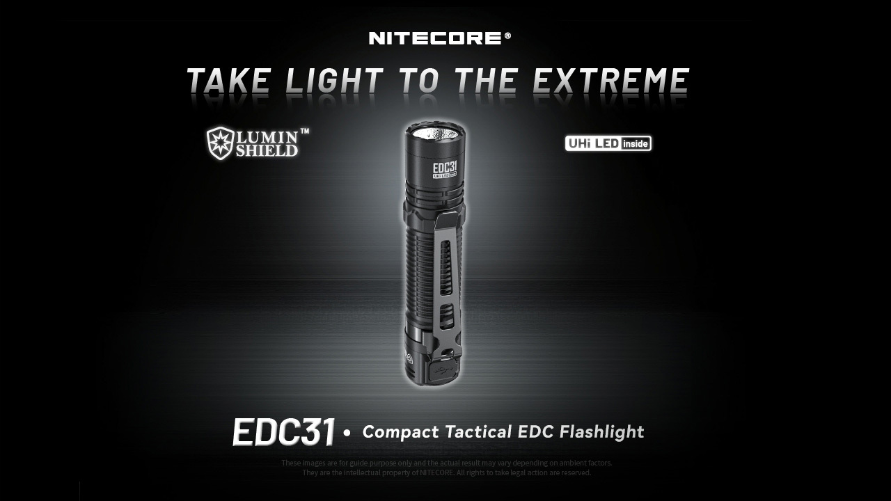 Nitecore EDC31 NiteLab UHi 20 MAX LED 3500 Lumens Flashlight