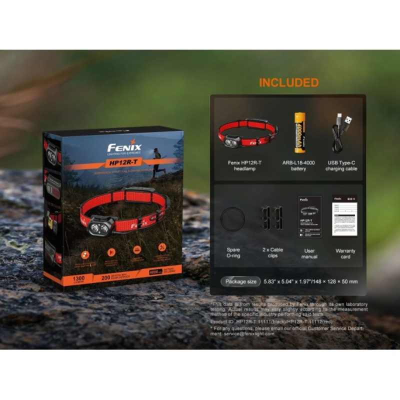 Fenix HP12R-T SFT25 + SST20 LED 1300L Trail Running Headlamp