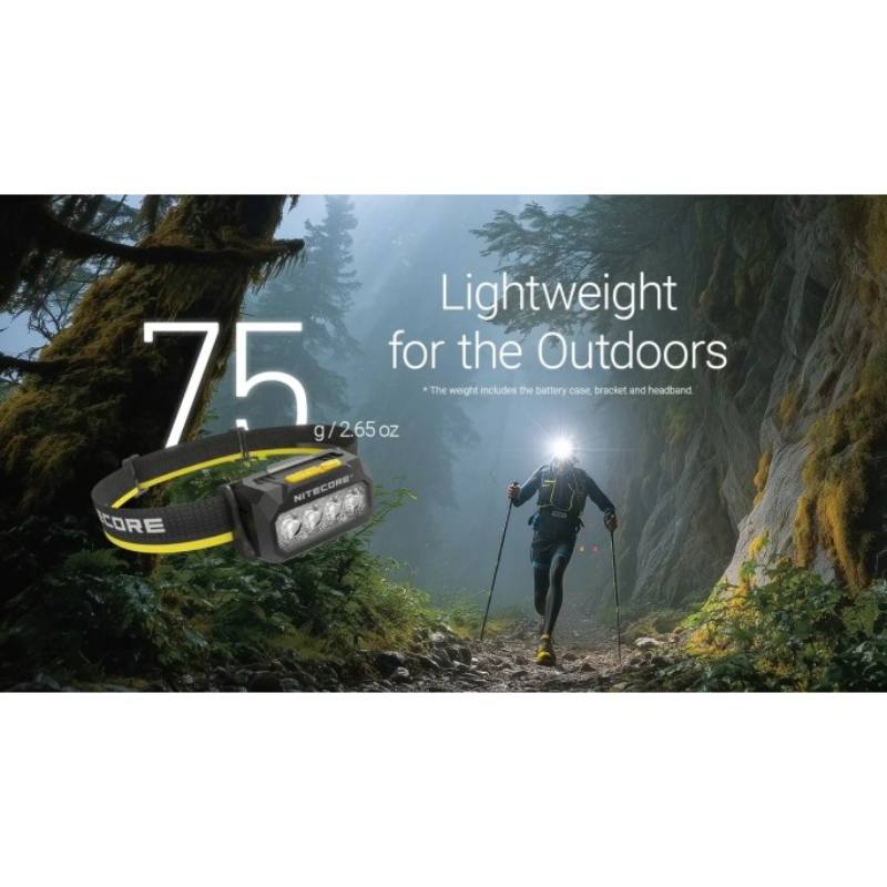 Nitecore HA27 UHE MCT 800L Multiple Color Temperatures Rechargeable Headlamp