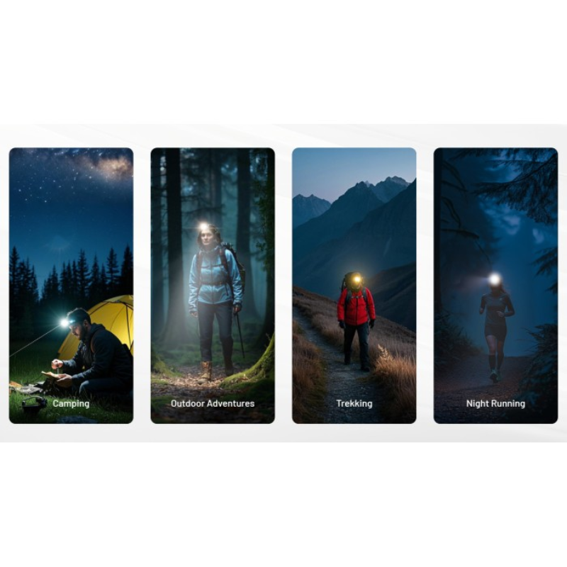 Nitecore NU25 MCT UL (Black) UHE LEDs 400L Ultra Lightweight Multiple Colour Temperatures Rechargeable Headlamp