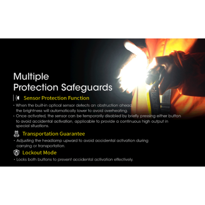 Nitecore NU43 1400L CW Spotlight + Floodlight Rechargeable Headlamp