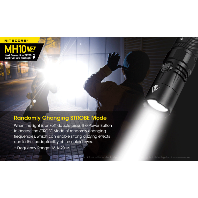 Nitecore MH10 V2 Rechargeable CREE XP-L2 V6 LED 1200L Flashlight w Battery