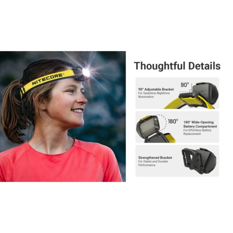 Nitecore UT27 MCT 800L High CRI Three Colour Temperatures Rechargeable Headlamp (Pro Package)