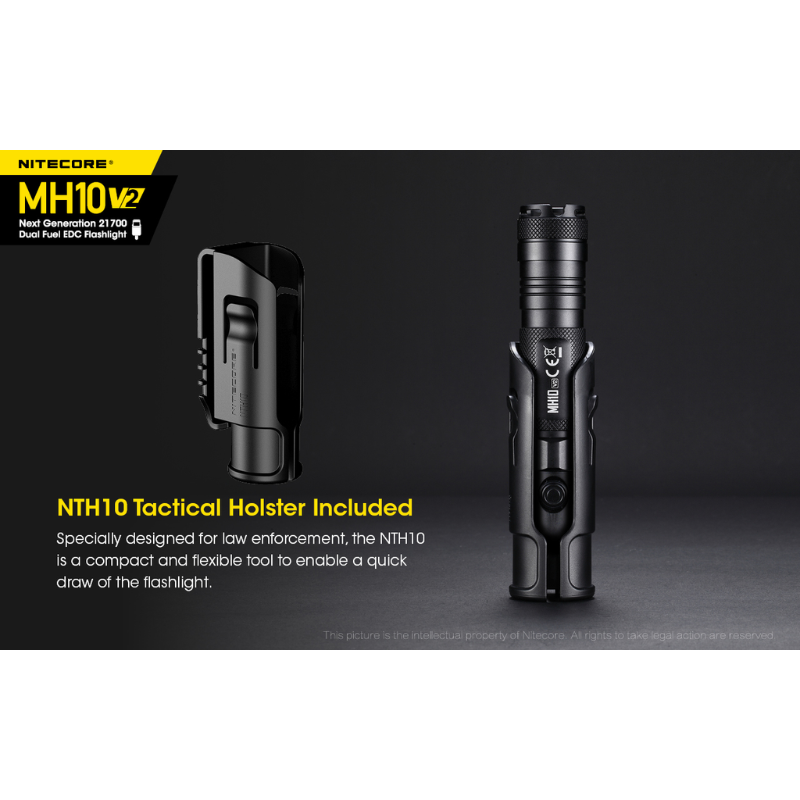 Nitecore MH10 V2 Rechargeable CREE XP-L2 V6 LED 1200L Flashlight w Battery