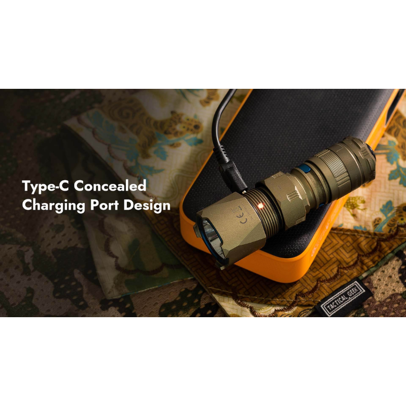 Wuben T4 Portable Tactical EDC Rechargeable Flashlight - 850 Lumens