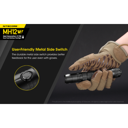 Nitecore MH12 V2 CREE XP-L2 V6 LED 1200L Rechargeable Flashlight