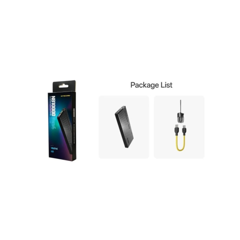 Nitecore NB10000 Gen4 Quick-Charge Dual USB-C Port 10000mAh Power Bank