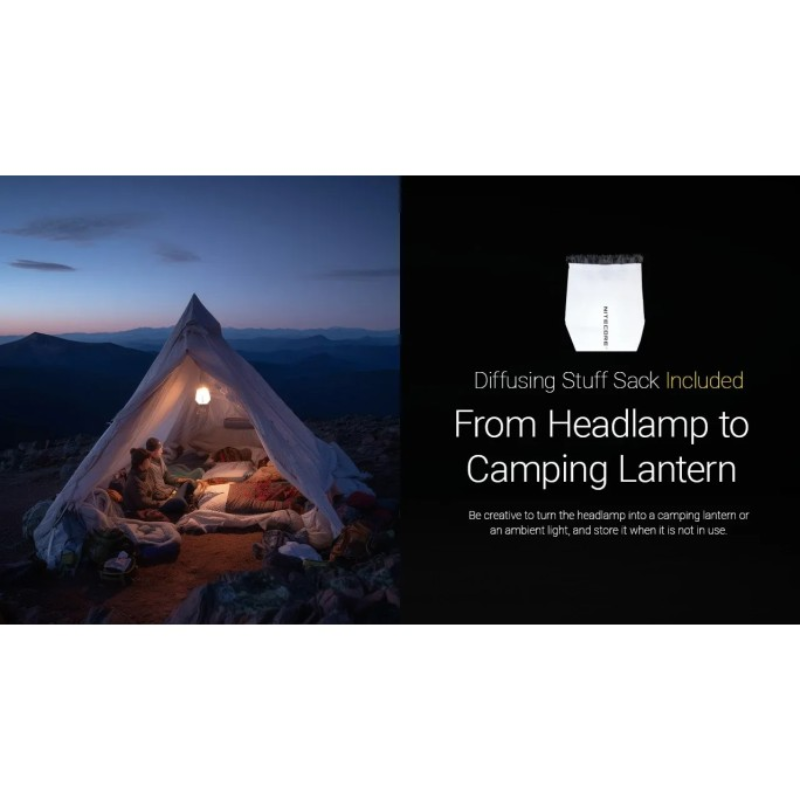 Nitecore HA27 UHE MCT 800L Multiple Color Temperatures Rechargeable Headlamp