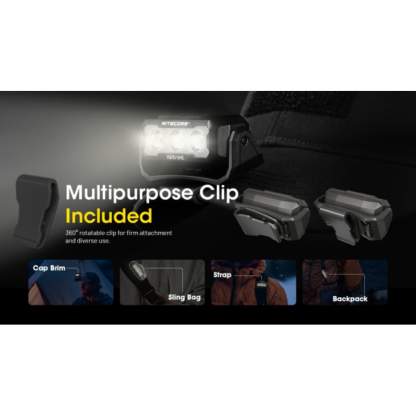 Nitecore HA15 UHE 400L Ultra Lightweight LED AA Headlamp + NL1411R Rechargeable Battery