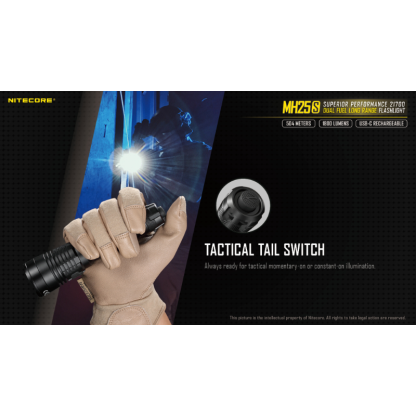 Nitecore MH25S Luminus SST-40-W LED USB Rechargeable 1800L LED Flashlight