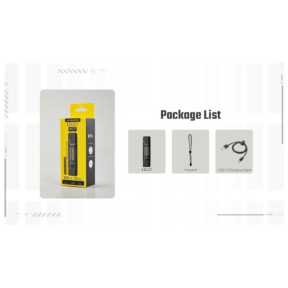 Nitecore EDC07 MCT UHE LED 1500L High CRI Three Color Temperatures EDC Flashlight