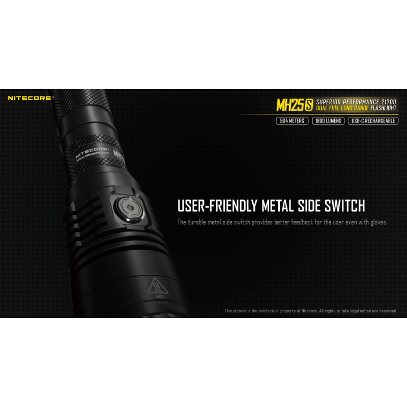 Nitecore MH25S Luminus SST-40-W LED USB Rechargeable 1800L LED Flashlight