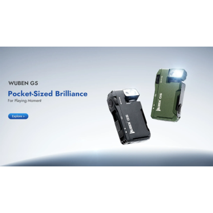 WUBEN G5 400 Lumens EDC Keychain Compact Rechargeable Flashlight