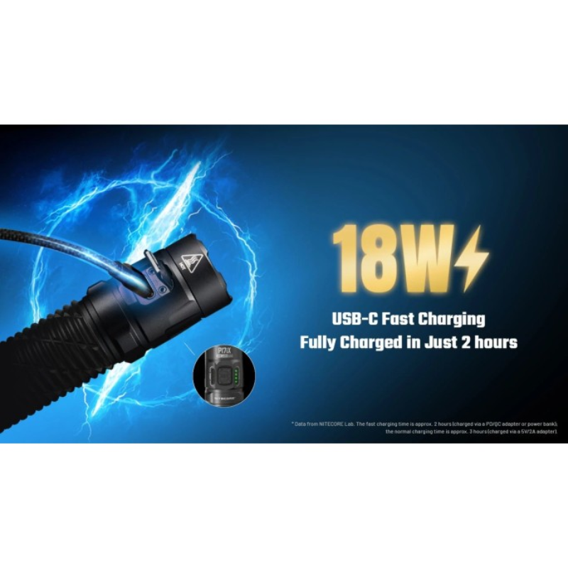 Nitecore P17iX 4xNiteLab M515S LEDs 5000L Rechargeable Flashlight